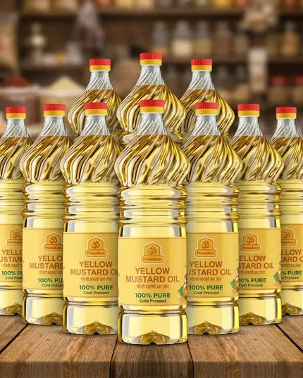 Yellow Mustard Oil (Cold-Pressed Goodness)(Bhakti se Abhimantrit, Shanti se Bhara hua)