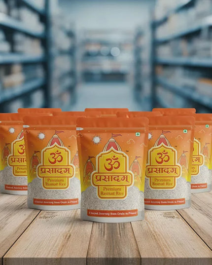 Om Prasadam – Premium Basmati Rice (Bhakti se Abhimantrit, Shanti se Bhara)