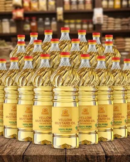 Yellow Mustard Oil (Cold-Pressed Goodness)(Bhakti se Abhimantrit, Shanti se Bhara hua)