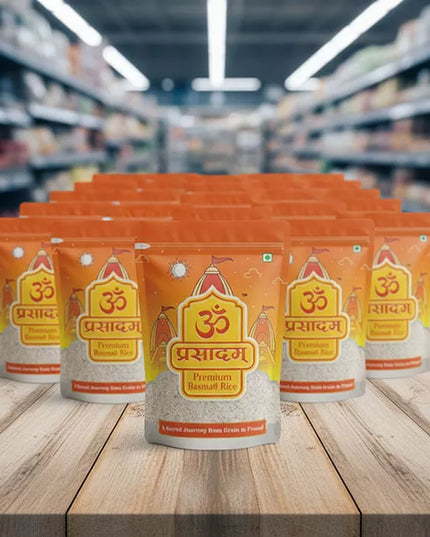 Om Prasadam – Premium Basmati Rice (Bhakti se Abhimantrit, Shanti se Bhara)
