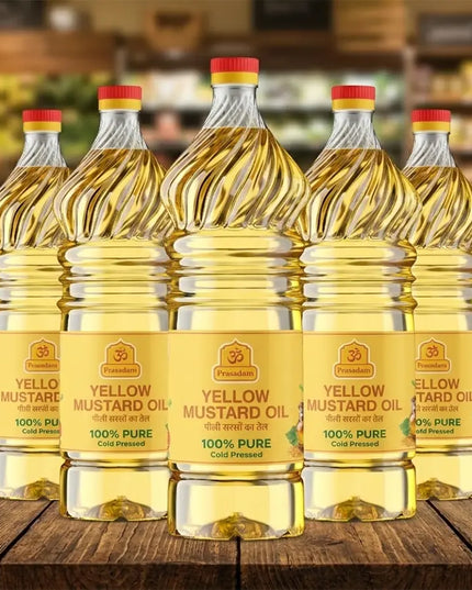 Yellow Mustard Oil (Cold-Pressed Goodness)(Bhakti se Abhimantrit, Shanti se Bhara hua)