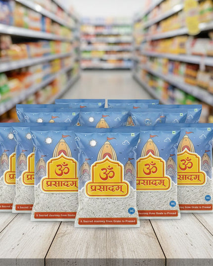 Om Prasadam Divya Prasad – Premium Basmati Rice (Bhakti se Abhimantrit, Shanti se Bhara)