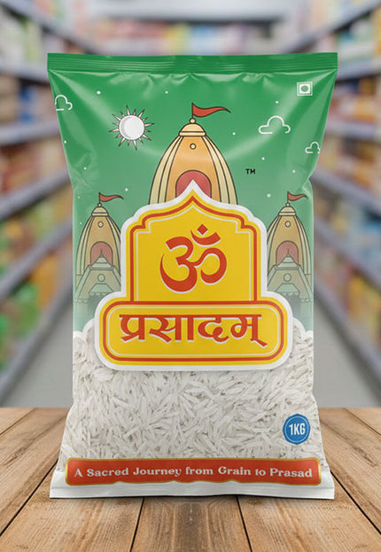 Om Prasadam Aushadi Prasad – Premium Basmati Rice (Bhakti se Abhimantrit, Shanti se Bhara)