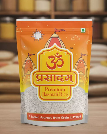 Om Prasadam – Premium Basmati Rice (Bhakti se Abhimantrit, Shanti se Bhara)