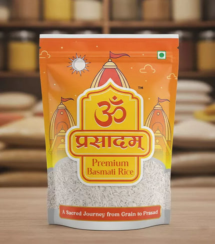 Om Prasadam – Premium Basmati Rice (Bhakti se Abhimantrit, Shanti se Bhara)